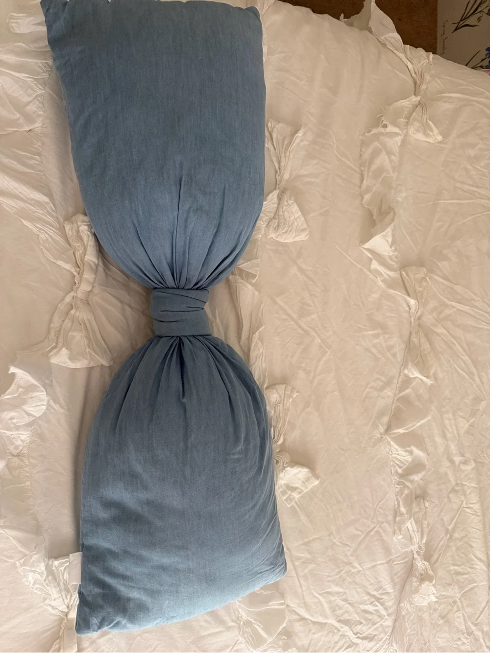 LoveShack Fancy Oversized Bow Pillow Pottery Barn teen